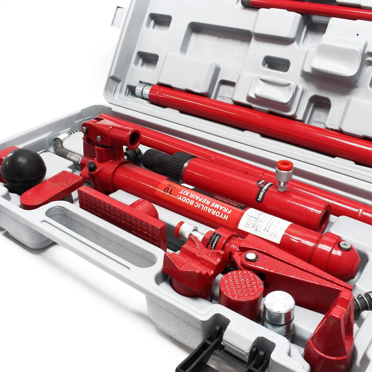 Hydraulic body aiming set with 10t pressure force incl. case and accessories