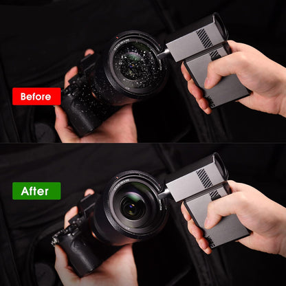 VSGO Elektronische Luchtblazer Draagbare Oplaadbare Perslucht Stofzuiger 100000 RPM Palm Turboblower Handheld Vacuüm voor Auto, Camera, Lens, Toetsenbord, Laptop en Drone Reiniging