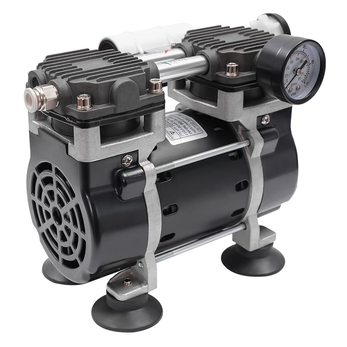 Vacuümpomp – Olievrije Vacuümpomp – Industriële Pompt – Vacuüm Pomp – Elektrische Vacuümpomp – 150W Krachtige Motor – 2 Bar Max Druk