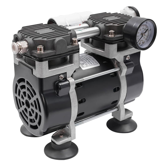 Vacuümpomp – Olievrije Vacuümpomp – Industriële Pompt – Vacuüm Pomp – Elektrische Vacuümpomp – 150W Krachtige Motor – 2 Bar Max Druk
