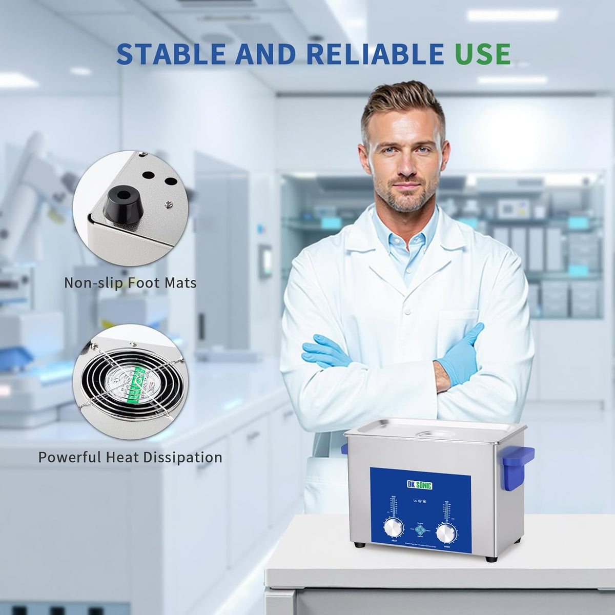 DK SONIC Industriële Ultrasoon Reiniger 4L, 120W | Professionele Juweel Reiniger met Gecodeerde Timer, Verwarming & Mandje | Multifunctioneel voor Juweel, Brillen, Kettingen, Horloges
