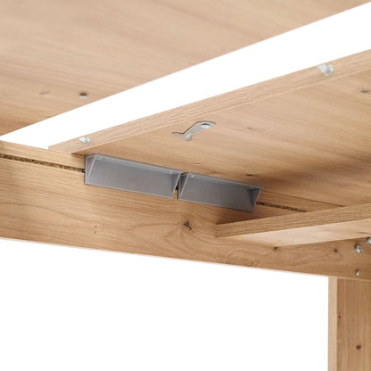 Uittrekbare Eettafel – Uitklapbare Tafel – Verlengbare Keukentafel – Multifunctionele Tafel – Eetkamertafel – Massief Hout – 120x80 cm Uitbreidbaar tot 160 cm – Geschikt voor 6 Personen