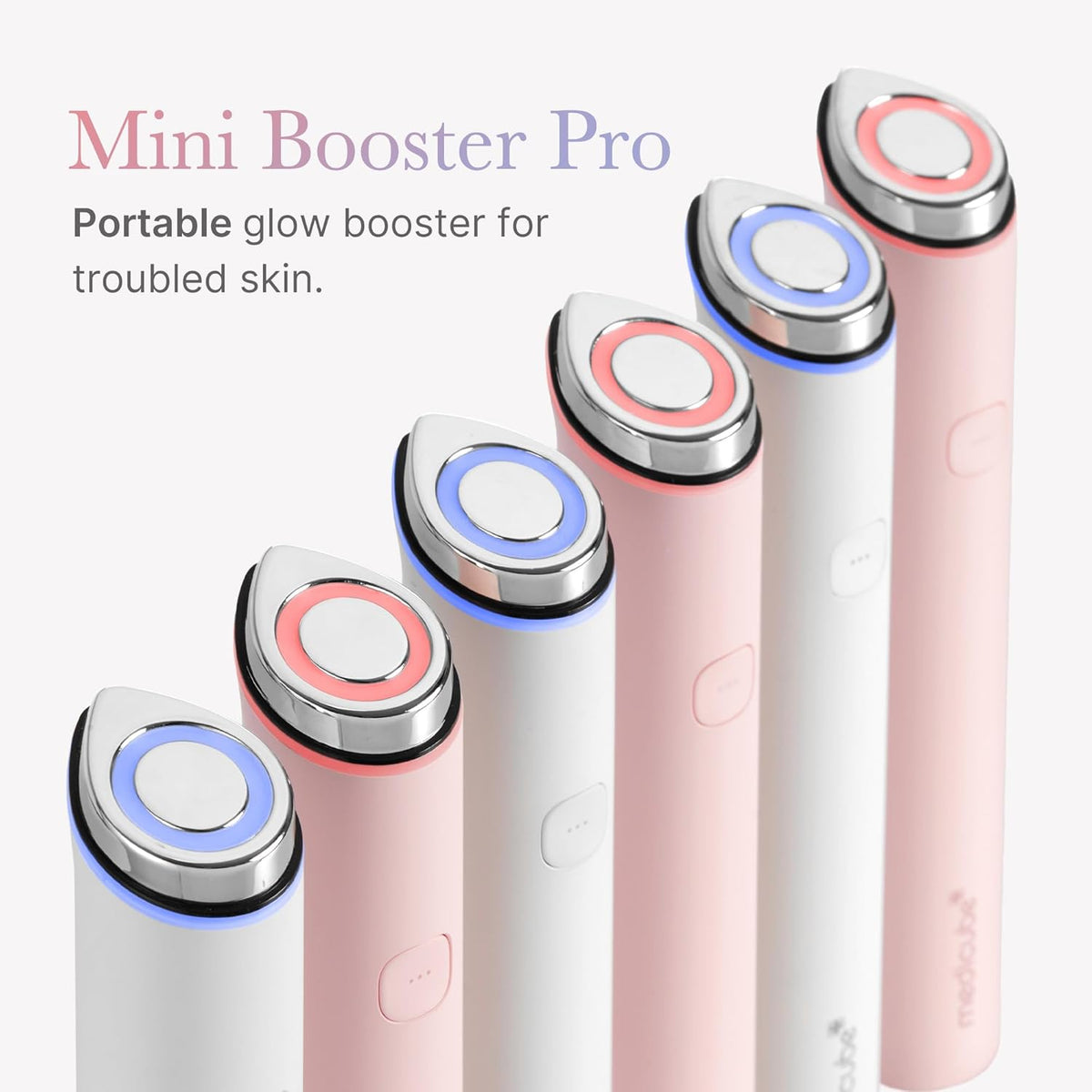 Medicube Mini Booster Pro Pink | Betalbaar hulpmiddel voor thuisgezichtshuid - Draagbare Glow Booster voor glasshuid, stimulerend absorptieverhoging