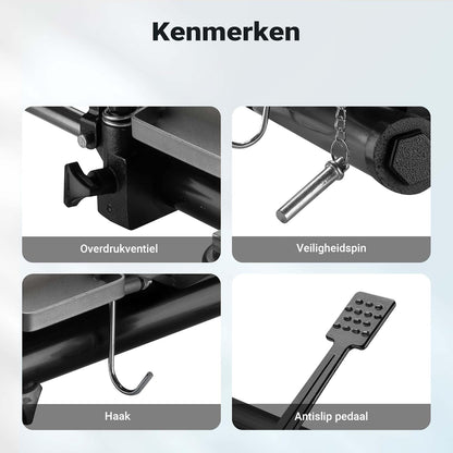 Wiltec rangeerhulp 2x autokrik tot 680 kg draagvermogen per krik, hydraulische krik voor 30 cm bandbreedte