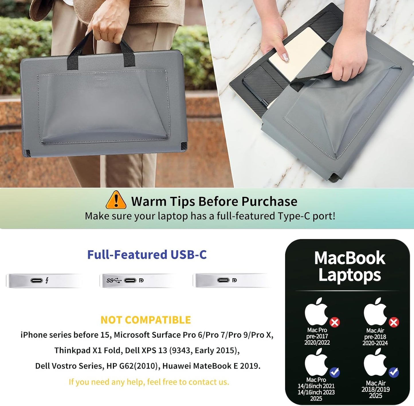Dual Screen Laptop 15,6 inch FHD 1080P IPS Multi Display Laptop Monitor Laptop Monitor Scherm Verlenging voor 13,3-17" Laptop Compatibel met Windows Chrome