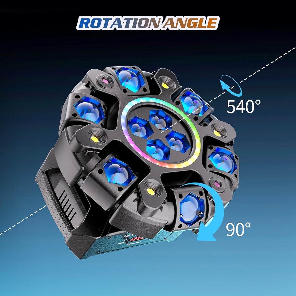 Moving Head LED 180W Beam Disco Light RGBW Party Light dmx stage lighting DJ lights for bar pub club wedding Christmas - QUORE