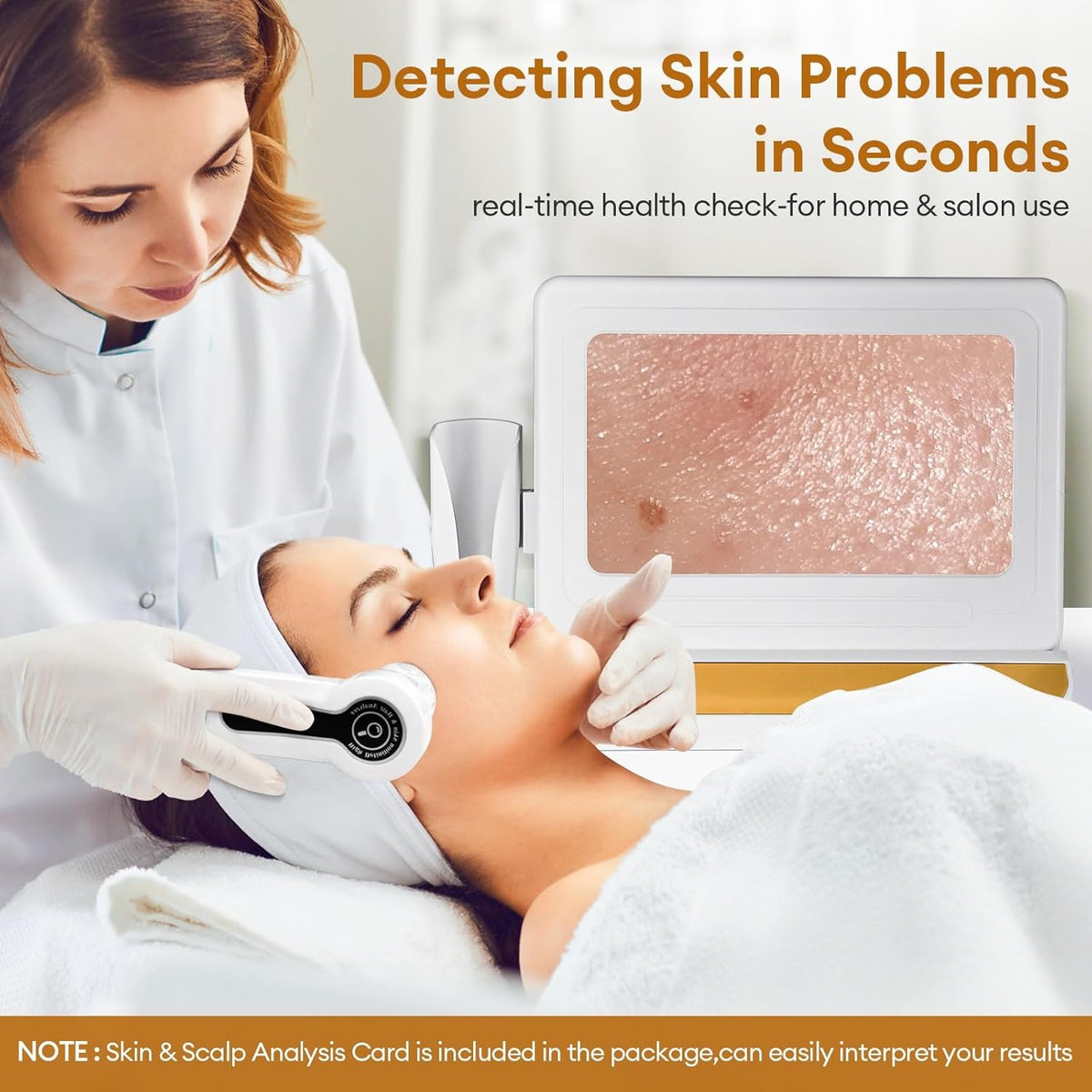 Skin Diagnosis Hair Analyzer, 11 inch HD Screen Scalp Analyse Machine, digitale haarfollikeldetector met 50x/200x Dual Heads voor thuis, schoonheidssalon spa