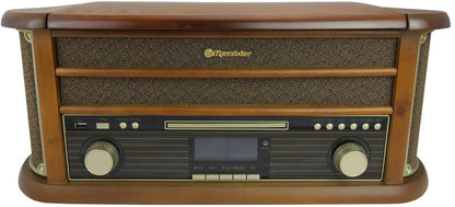 Roadstar HIF-1993 D+BT Draaitafel (retro compact systeem met cd-speler, DAB+, Bluetooth, cassettedeck, USB en directe encoding-functie)