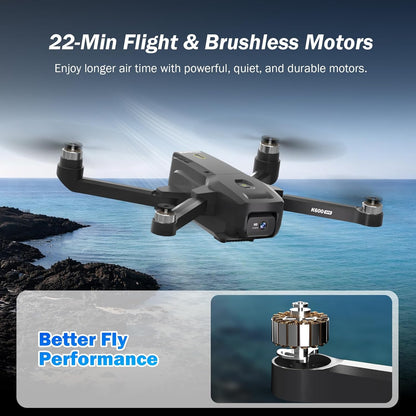 Drone met 1080p camera, 5 GHz, automatische terugkeer, Follow Me