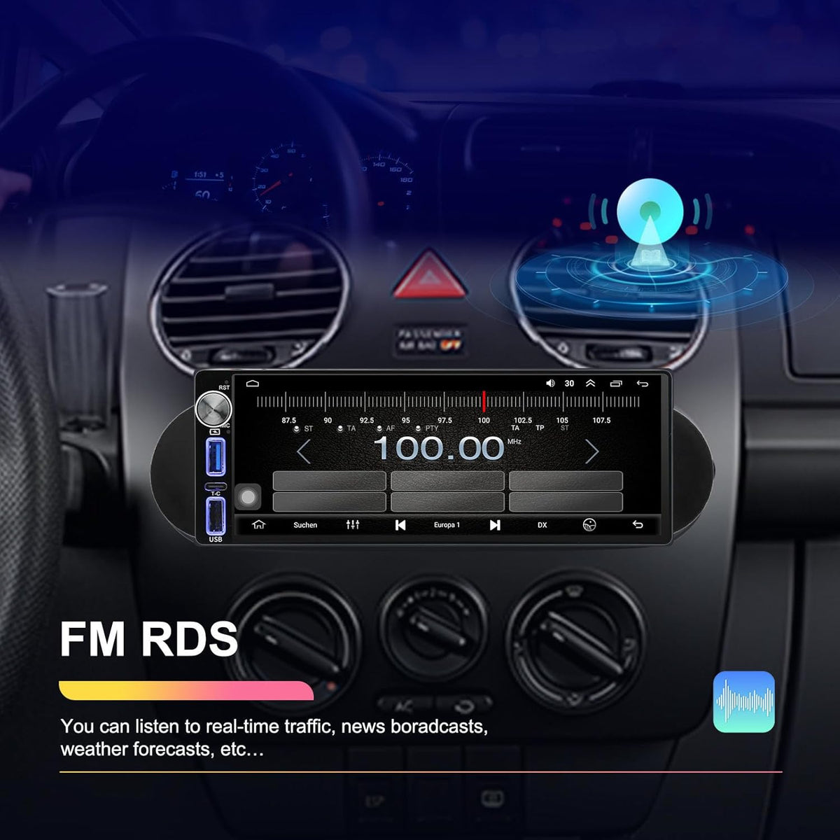 Android autoradio met GPS-navigatie, HD-scherm, touch-display met Carplay Canbus autoradio, vervanging voor Audi Q3 A1 8X 8U 2011-2018, 8U1035670D 8XA035193A