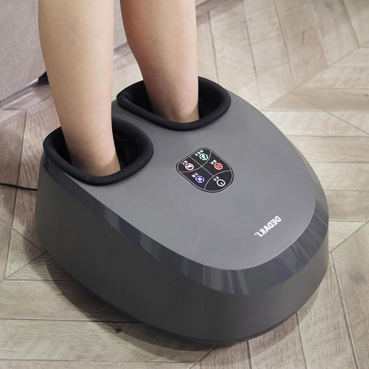 Voetmassager – Voetmassageapparaat – Shiatsu Voetmassage – Luchtcompressie Massager – Warmtefunctie – Diepe Kneedmassage – Instelbare Intensiteit - QUORE