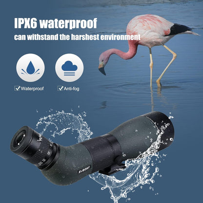 Svbony SA401 APO Spotting Scope 20-60x85, Double ED Glass Spotting Scopes Precise Focus, Waterdichte Mistbestendige Hoekige Telescoop Monoculair