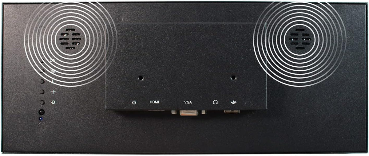 Portable Monitor – Draagbaar Scherm – Extra Laptop Scherm – Breedbeeld LCD – USB VGA Monitor – 12,3 Inch IPS Scherm – 600 Nit Helderheid – Metaal Behuizing Met Speakers