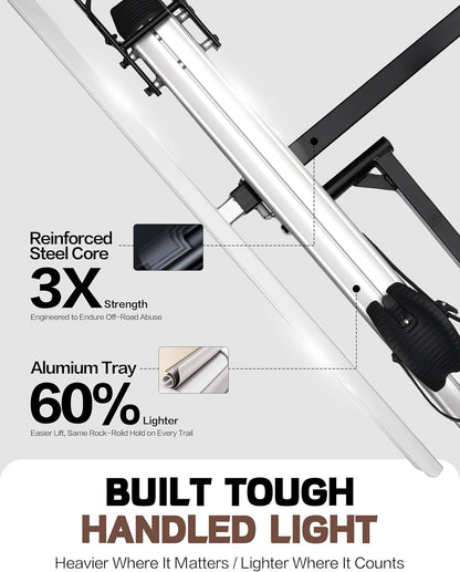 Bicycle Rack Single Ramp for Bikes and E-Bikes, Suitable for Cars, SUVs, Motorhomes, Trailers with 2 Inch Receiver - QUORE