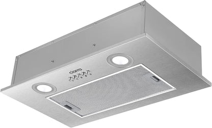 CIARRA CBCS5913A Afzuigkap 52 cm Breed 3 Stappen 300m³/h Roestvrij staal Onderbouwkap Plafondkap -Verlichting (zilver/wit)