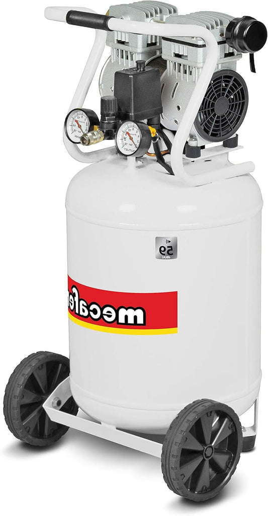 Verticale Compressor – Luchtcompressor – Stille Compressor – Olievrij – Pneumatisch Gereedschap – 50 Liter Tank – 1 PK Motor