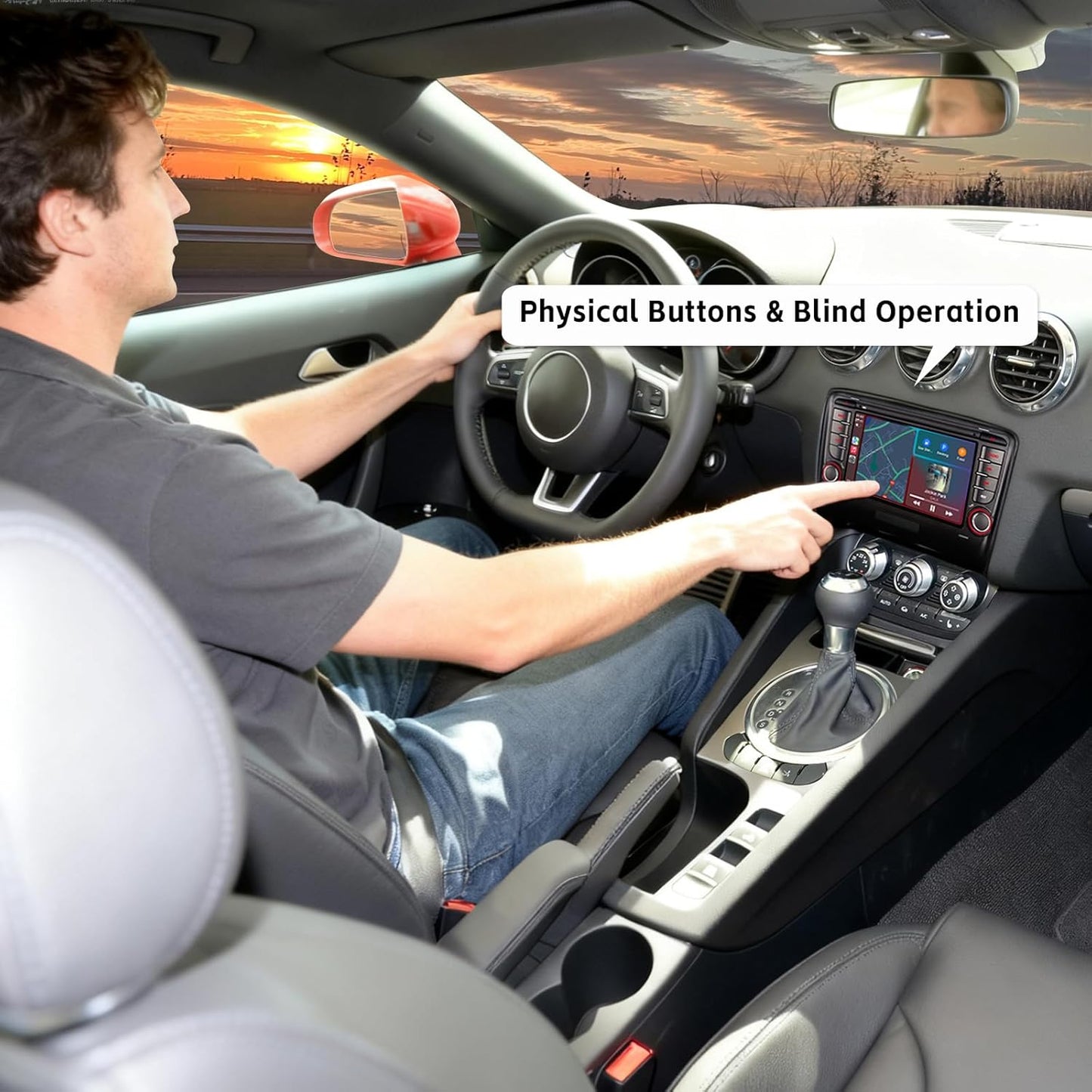 Autoradio Audi TT MK2 8J – Auto Stereo – Multimedia Systeem – Navigatie Radio – Inbouw Radio – Wireless CarPlay & Android Auto – IPS-Touchscreen & Snelle 3 Seconden Opstart