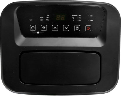 Emerio DH-129238 Luchtontvochtiger met R290, 30 l/dag, auto-stop wanneer vol, kamergrootte tot 60 m², led-display, timer, droogfunctie voor kleding, tegen vocht en schimmel, grote tank van 6 liter