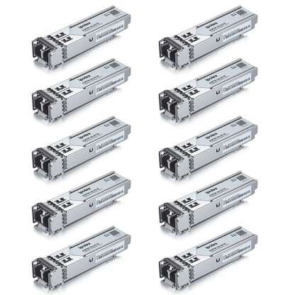 ipolex Gigabit SX Multimode SFP LC Zendontvanger, 1000BASE-SX SFP Module voor Cisco GLC-SX-MMD, Meraki MA-SFP-1GB-SX, Ubiquiti uf-MM-1G, Mikrotik s-85DLC05D, Netgear AGM731F, 850nm MMF, 10Pack