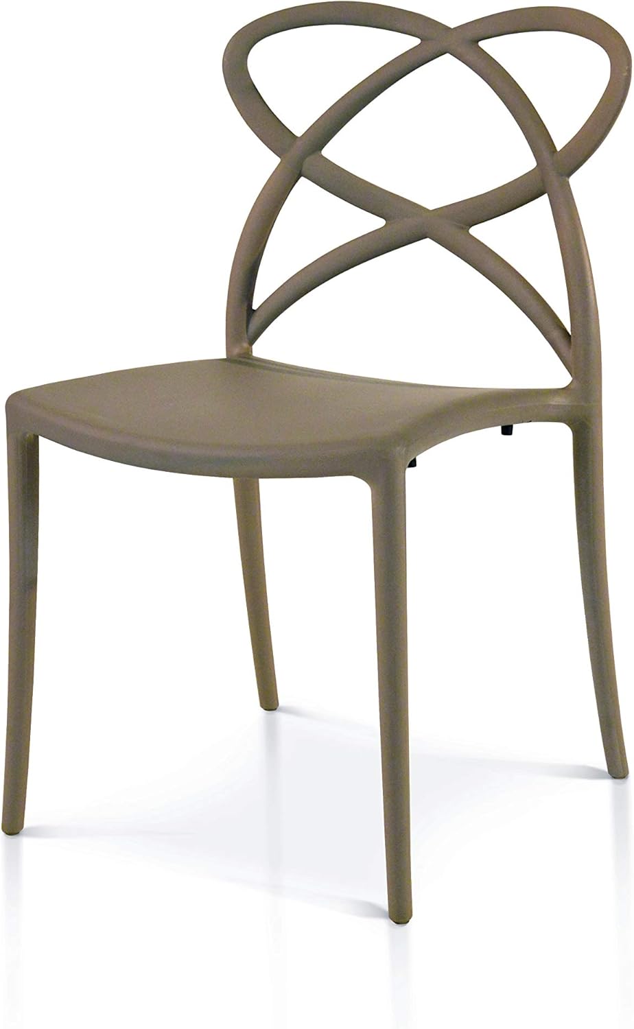 Fashion Commerce 04-fc905 stoelenset, polypropyleen, beige, 46 x 49 x 81 cm, 4 stuks