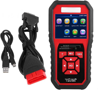 OBD2 Scanner – Auto Diagnoseapparaat – Foutcode Uitlezer – Check Engine Reader – EOBD Scanner – One-Click I/M Readiness – Kleurenscherm Met Geluidssignaal