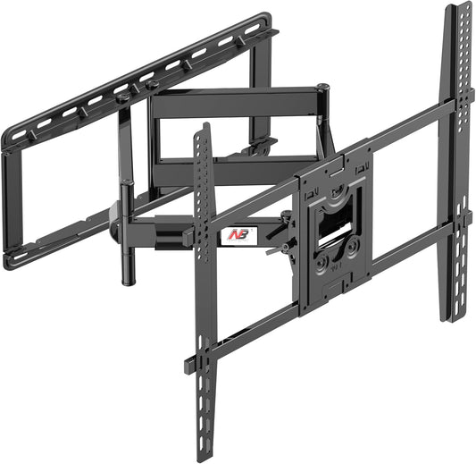 TV Wandbeugel – TV Muurbeugel – TV Beugel – TV Muursteun – TV Ophangbeugel – Voor 75-110 Inch – Dubbele Arm, Draagkracht Tot 90,9 Kg