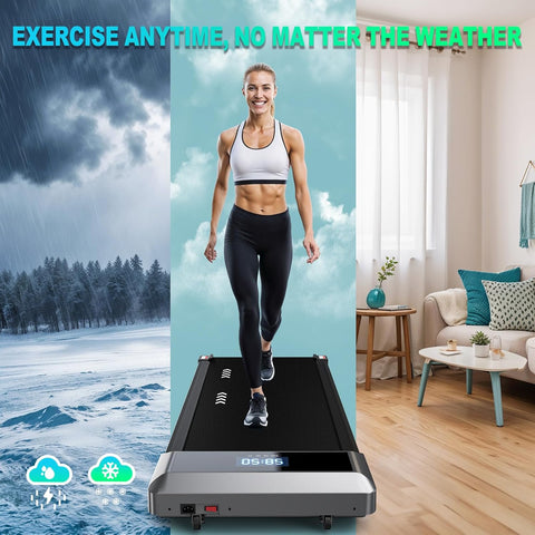 Loopband - Elektrische Loopband - Wandelpad - Wandel-Joggingmachine - met 6.5% Helling - Bluetooth-Verbinding - 2.25 pk - 1-6 km/u - 7-laagse Loopoppervlak - Zwart