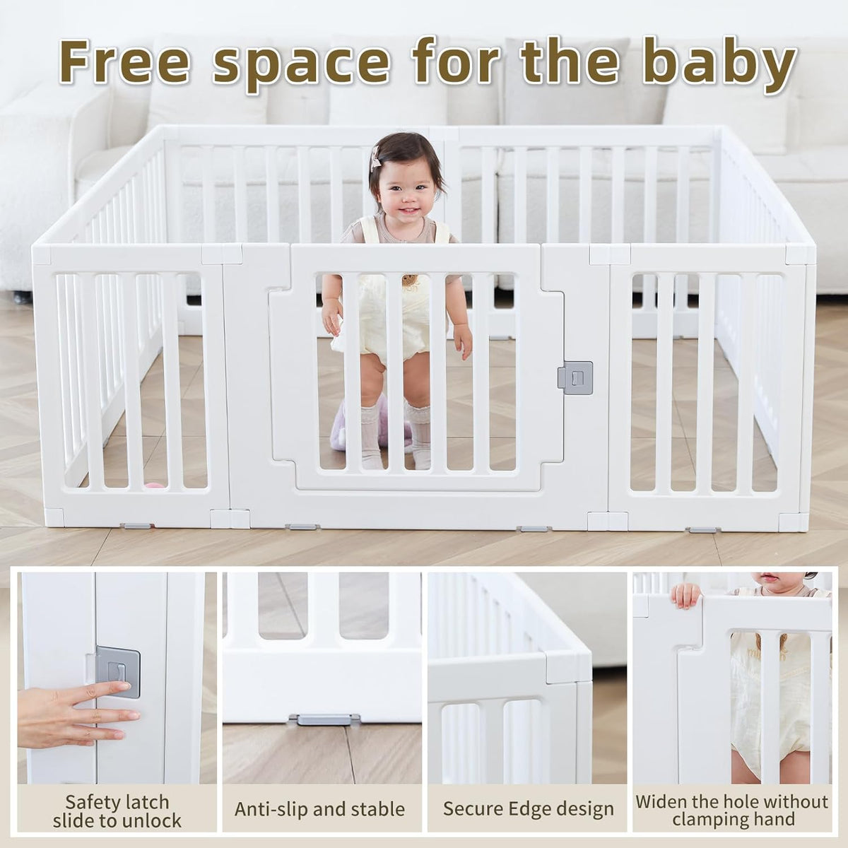 Gupamiga Babybox Playpen Safety Indoor or Outdoor Activity Centre 150 x 145 cm - QUORE