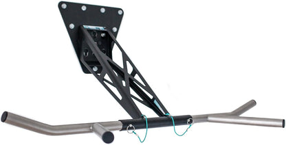 Portable Pullup & Dip Pull-Up Dip Bar, Mobile For Wall Mounted And Trees/Poles, Indoor & Outdoor Pull-Up Dip Bar Combi For Home And Garden/Park, Premium Quality Chin-Up Dip Bar - QUORE