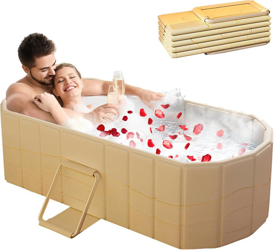 Opvouwbaar Bad – Opvouwbare Badkuip – Inklapbaar Bad – Zitbad – IJsbad – Ruim 150x55x50 cm – Vijf Lagen Warmte-Isolatie