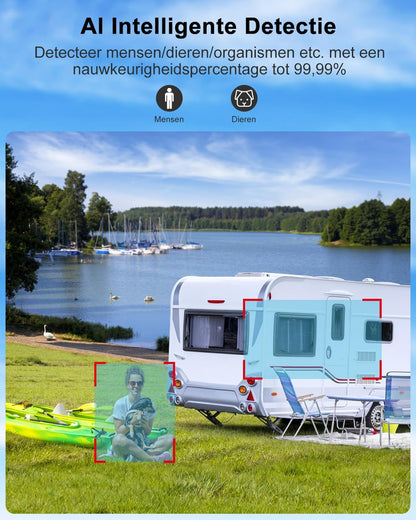 Beveiligingscamera – CCTV Camera – Bewakingscamera – Outdoor Camera – Draadloze Camera – 24/7 Opname – 4G LTE Zonder WiFi