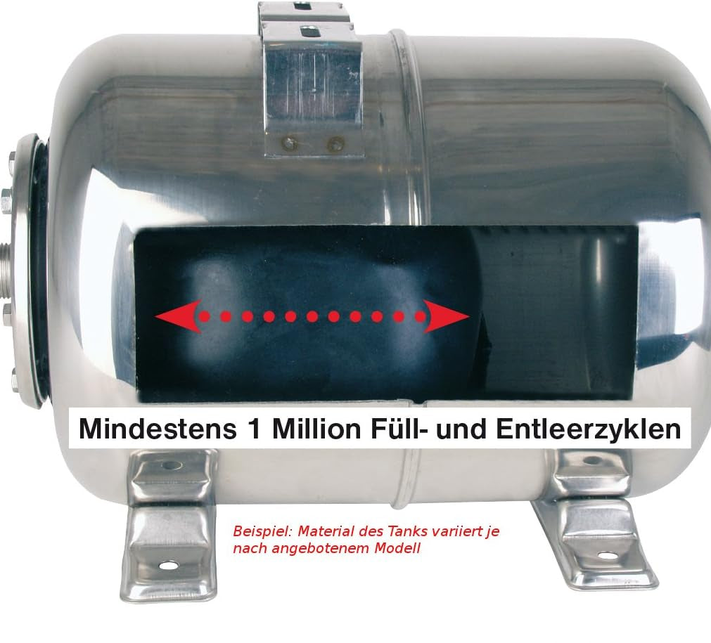 Hydrofoorpomp – Waterpomp – Drukverhoger – Sproeipomp – Waterdrukpomp – Gietijzeren Behuizing – 600W Motorvermogen – 18L Stalen Drukvat