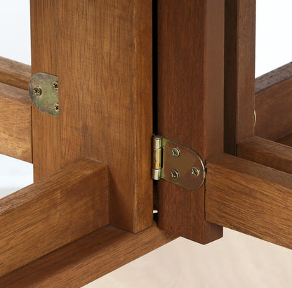 Ronde Tafel – Klapbare Tafel – Bijzettafel – Patio Tafel – Buitentafel – Ruimtebesparend Gate-Leg Design – Duurzaam Maleisisch Hardhout met Teakolie Afwerking