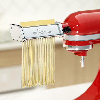 Pasta Attachment voor KitchenAid Stand Mixer Inbegrepen Pasta Sheet Roller, Spaghetti Cutter en Fettuccine Cutter Pasta Maker RVS Accessoires 3 Stks door Gvode