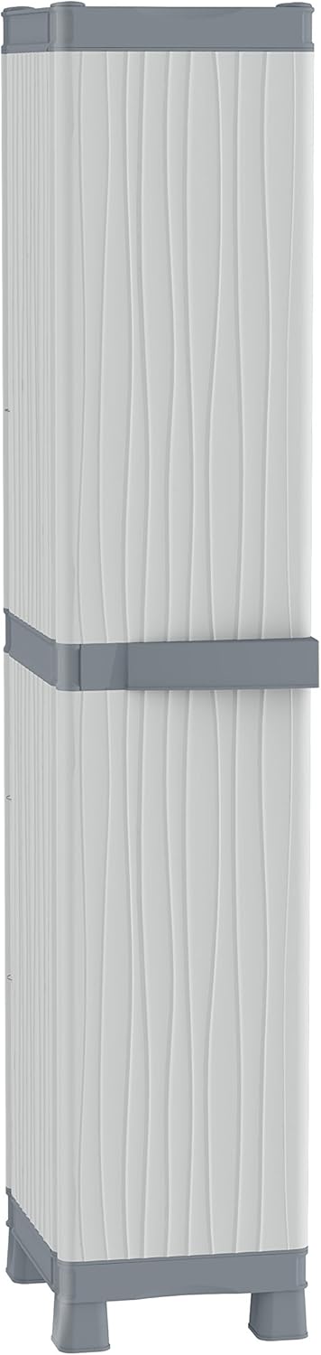 Terry, Base 2350 RAW, cabinet 1 door, 4 shelves - 35x43.7x182cm - QUORE