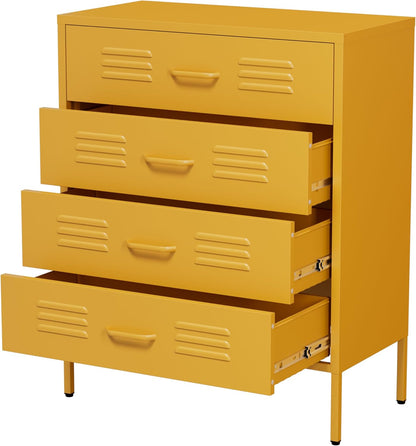 Chest of drawers - Locker cabinet - Wardrobe - Chest of drawers - Storage cabinet - Industrial cabinet with drawers - Metal Cabinet for Bedroom - 80x40x100cm (LxWxH) - Powder coated steel - QUORE