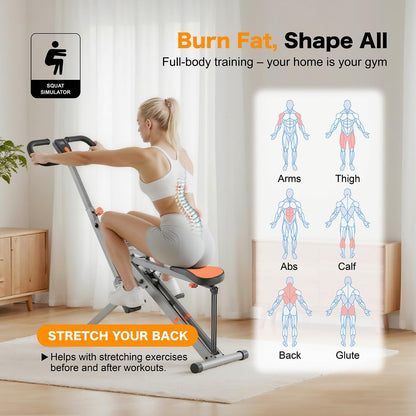Niceday Squat Machine for Home, Squat Trainer, Core Training Device, Foldable Fitness Device, Butt and Leg Trainer for Cardio and Strength Training - QUORE