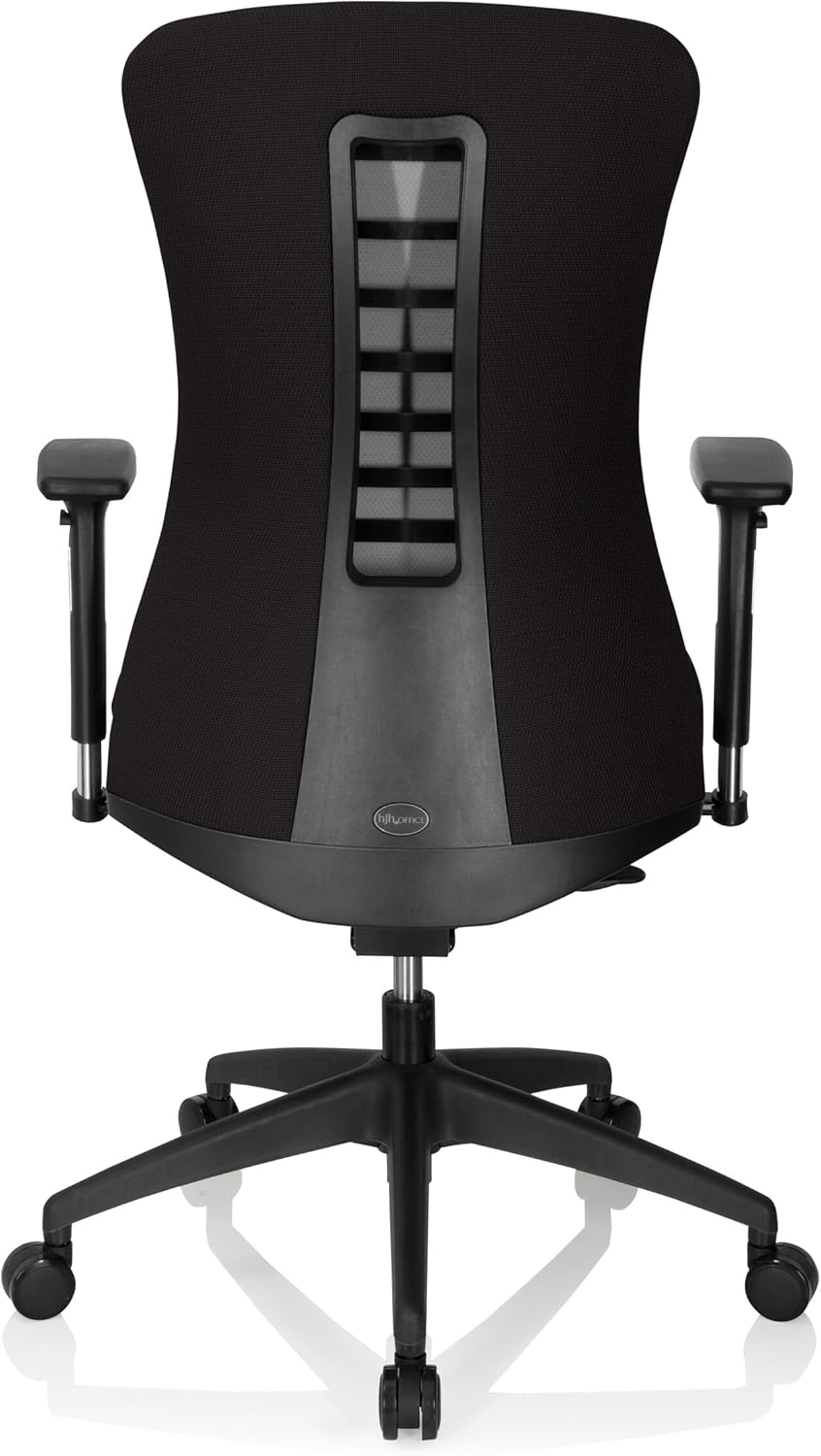 hjh OFFICE Office XT PRO 760010 Professionele bureaustoel van netstof, zwart, met armleuningen, zitdiepte verstelbaar