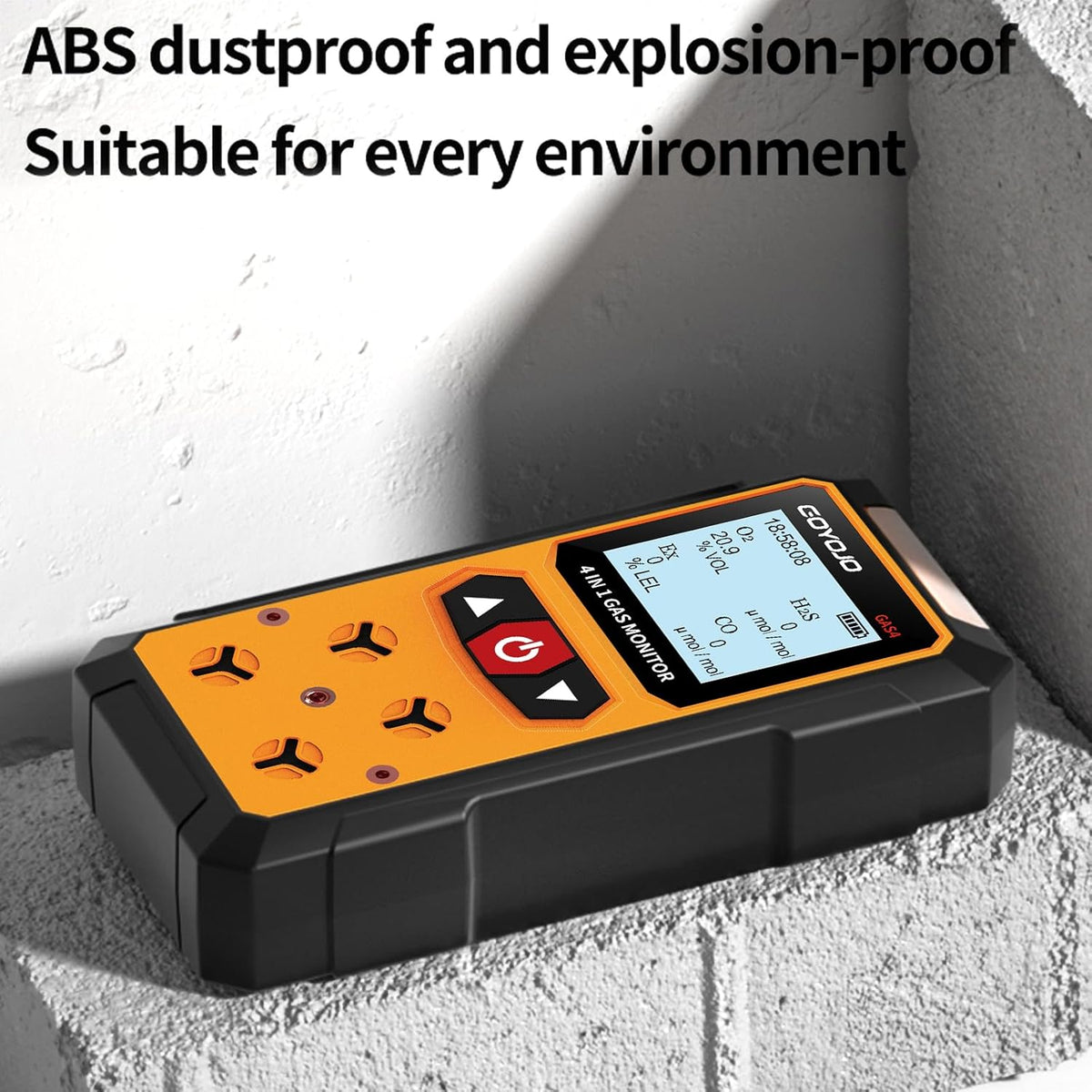 Gaslekdetector 4-in-1 (H2S, EX, O2, CO) - Betrouwbare Thuis- en Werkplekveiligheidsmonitor met Nauwkeurige Detectie - Oplaadbaar, Robuuste Constructie, Directe Waarschuwingen