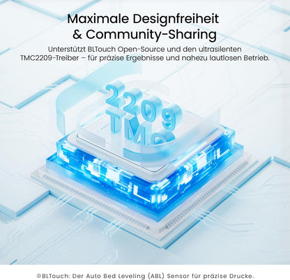 LONGER LK5 Pro 3D-printer, groot afdrukformaat 30 x 30 x 40 cm, 3D-printer met 4,3 inch touchscreen, open source, verbeterde dubbele blazenset, 0,1 mm nauwkeurig, 32-bits moederbord