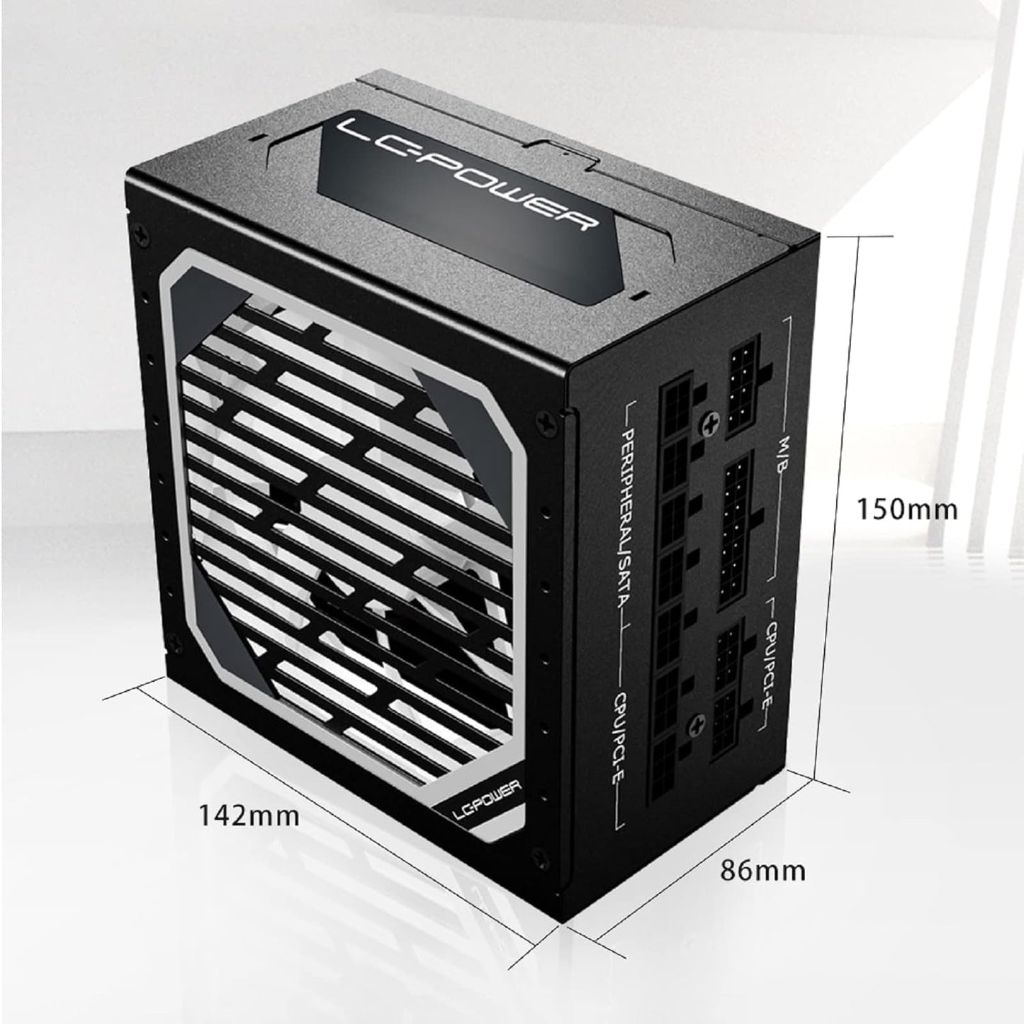LC-POWER LC1000M 1000W PC voedingen Super Silent Modular Serie Volledig Modulair Kabelmanagement 80Plus Gold