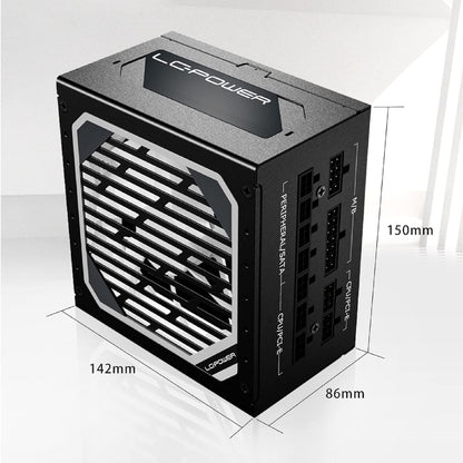 LC-POWER LC1000M 1000W PC voedingen Super Silent Modular Serie Volledig Modulair Kabelmanagement 80Plus Gold