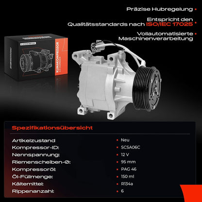 Frankberg ACP375000S Airconditioning Airconditioning Airconditioning Magnetische koppeling Compressor voor airconditioning Vervanging # ACP375000S