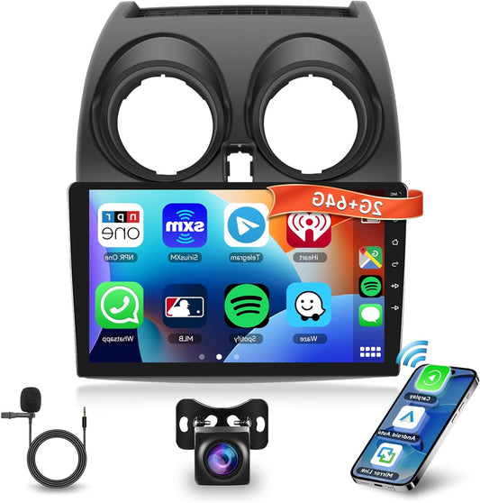 Navigatiesysteem – Autoradio – Android Car Radio – Autonavigatie – Multimedia Systeem – 9 Inch HD Touchscreen – Draadloze CarPlay & Android Auto
