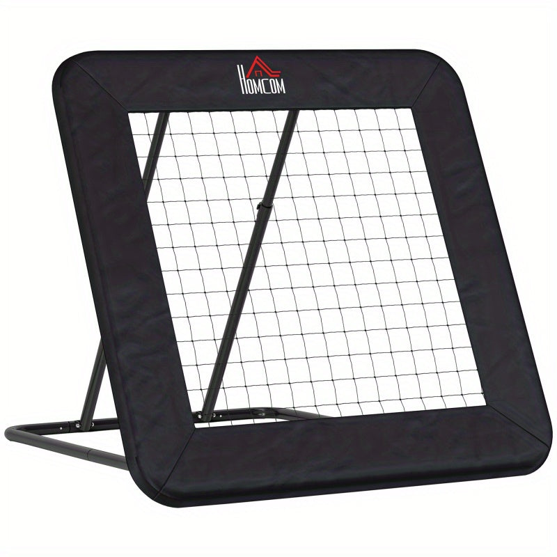 Voetbaldoel – Voetbalgoal – Voetbalnet – Rebounder – Trainingsdoel – Inklapbaar en Verstelbaar – Stevig Metalen Frame 128x118x108-120 cm