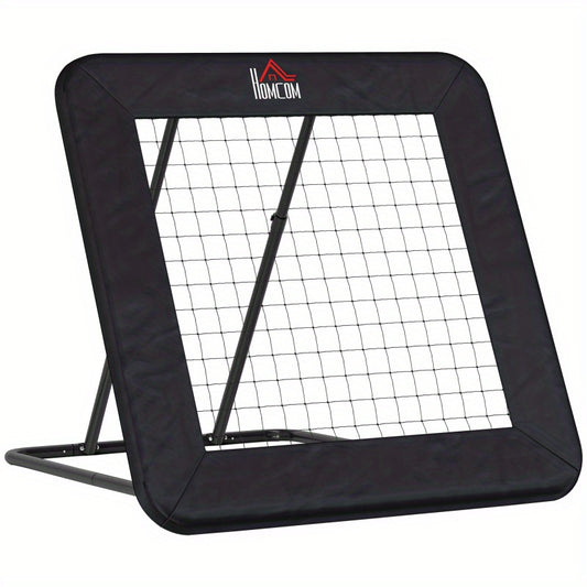 Voetbaldoel – Voetbalgoal – Voetbalnet – Rebounder – Trainingsdoel – Inklapbaar en Verstelbaar – Stevig Metalen Frame 128x118x108-120 cm