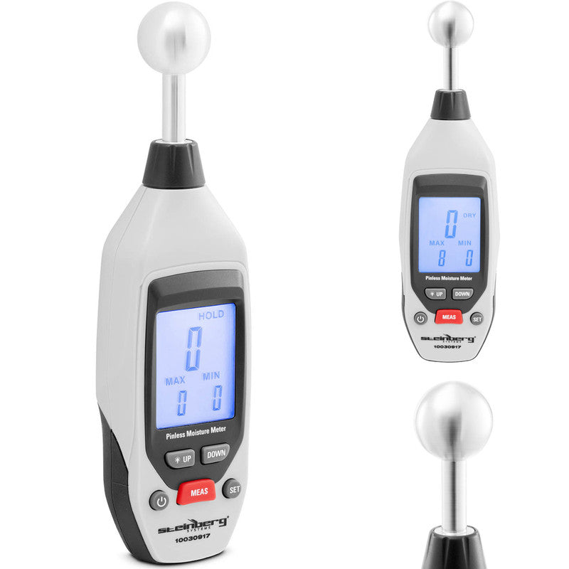 Vochtmeter – Vochtigheidsmeter – Houtmeter – Bouwmateriaalmeter – Niet-Invasief – Nauwkeurige Meting 0-100% – Backlit LCD Display