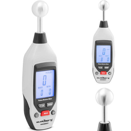 Vochtmeter – Vochtigheidsmeter – Houtmeter – Bouwmateriaalmeter – Niet-Invasief – Nauwkeurige Meting 0-100% – Backlit LCD Display