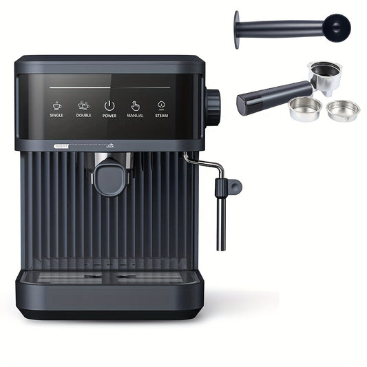 Espressomachine – Koffiezetapparaat – Latte Machine – Cappuccino Maker – Koffiemachine Zwart – 20 Bar Druk – Melkschuimer & 1,8L Waterreservoir