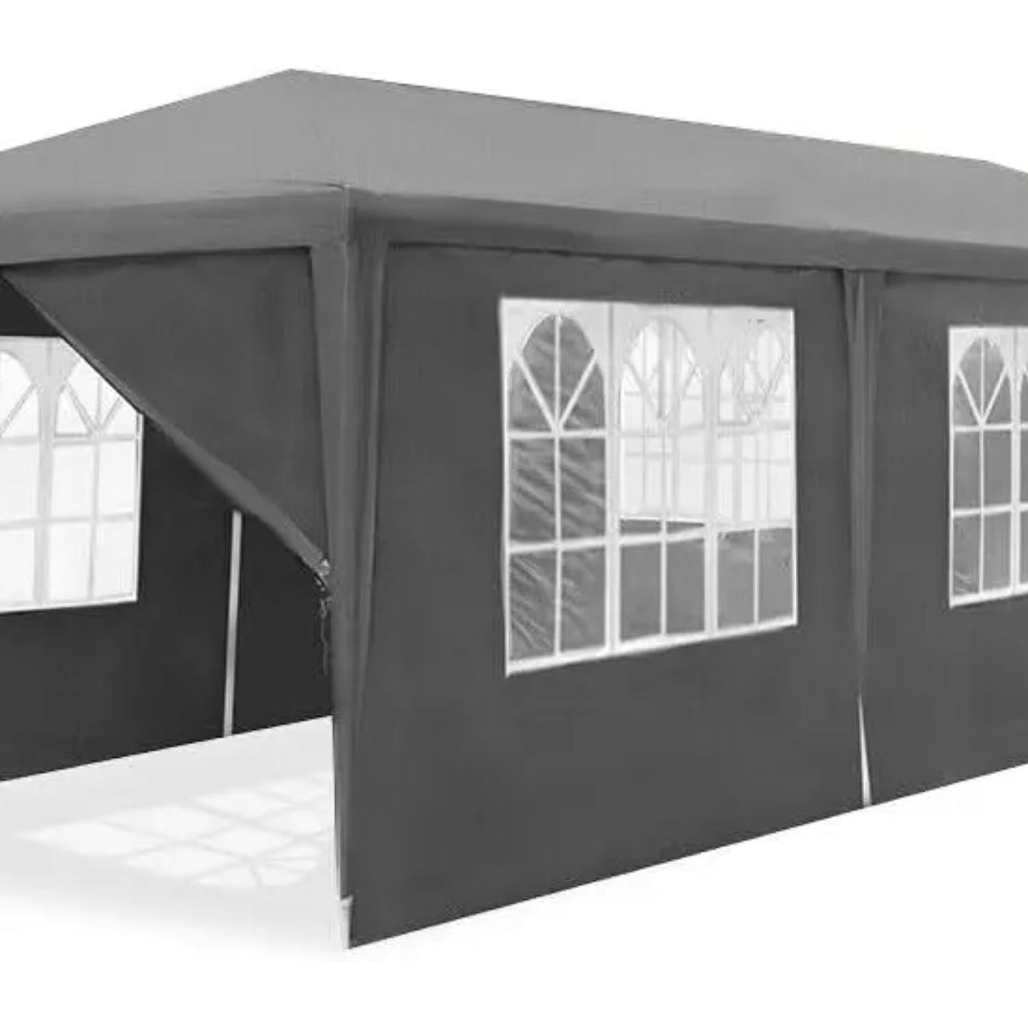 Partytent – Tuintent – Feesttent – Paviljoen – Vouwtent – Extra Groot 3x9m – Stalen Frame – Waterafstotend PE Dak